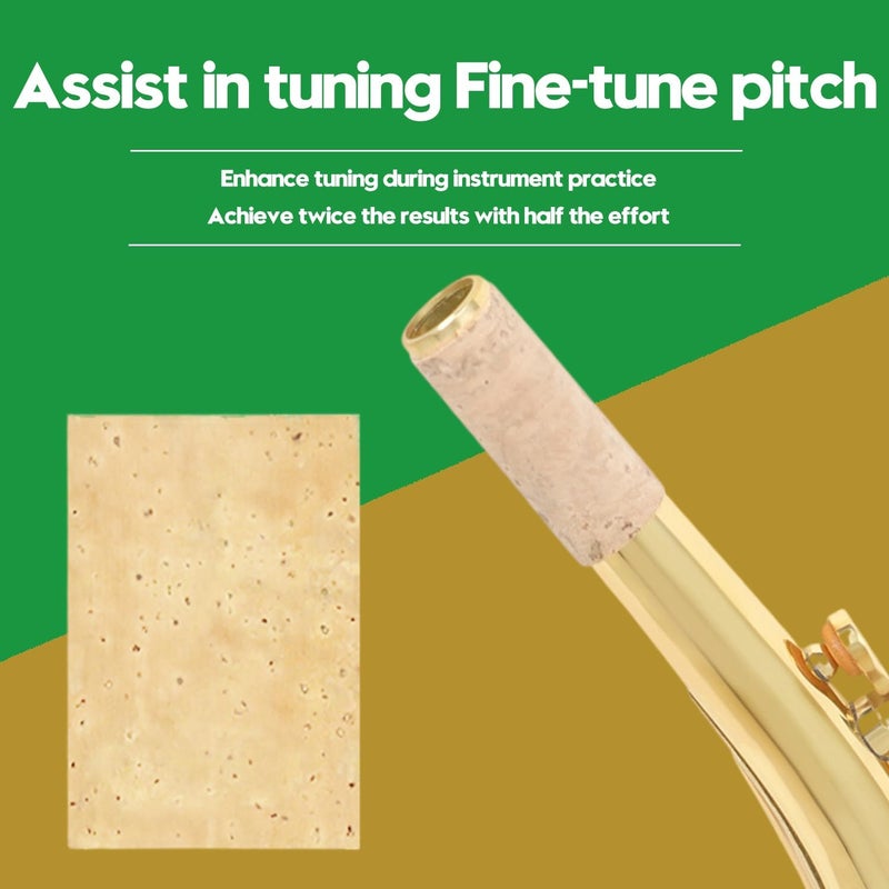 Dowite Alto Saxophone Cork Replacement Kit - 40mm x 60mm Corks 3 PCS, Blade, Rope, Sandpaper 2 PCS, Cork Grease,Adhesive - DIY Maintenance & Repair for Alto Sax - Image 4